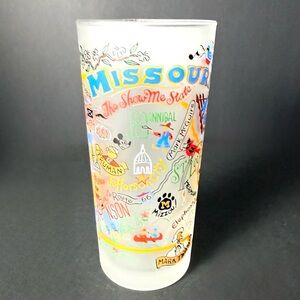 Vintage Catstudio Souvenir State Glass Frosted Missouri 6 1/8" Tall NOS Collect